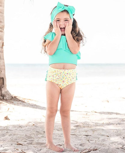 RuffleButtsÂŽ Girls Swim Bow Headband