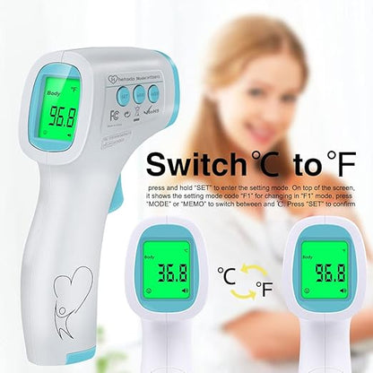 Thermometer for Adults Forehead, No Touch Thermometer for Adults