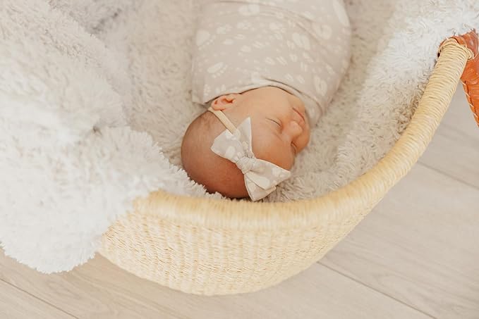 Copper Pearl Baby Bows: Stylish Headbands for Baby Girls, Premium Soft and Stretchy Baby Headbands