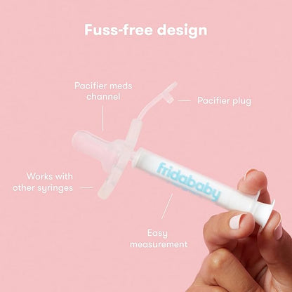 Frida Baby Medicine Pacifier, Accu-Dose Pacifier + NoseFrida SnotSucker Nasal 24 Extra