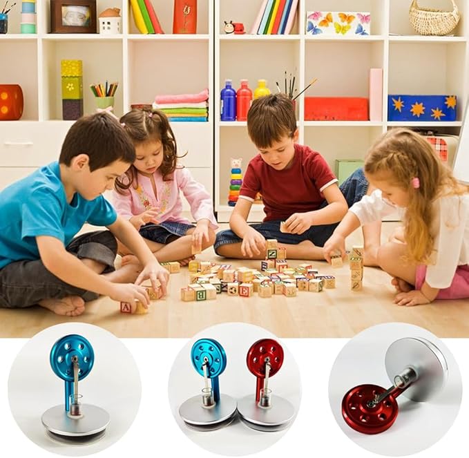 Stirling Motor Sterling Engine Stirling Motor Hand Heat Stirling Educational Toy Birthday Gift Kids and Technology Enthusiasts (Lake Blue)