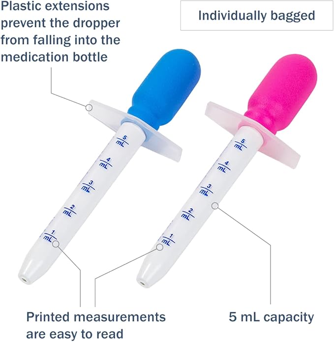 EZY DOSE Kids Baby Oral Syringe & Dispenser Calibrated for Liquid Medicine, Reduce Mess 5 mL/1