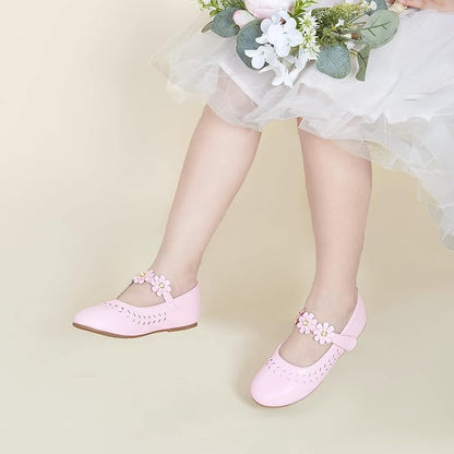 Felix & Flora Girls Toddler Little Ballet Shoes - Flower