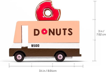 Candylab Toys CANDYCAR® Wooden Food Truck Collection - Donut Van,