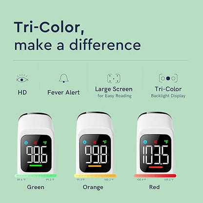 Touchless Thermometer for Adults and Kids, Fast Accurate Thermometer with Fever Alarm 1S Reading