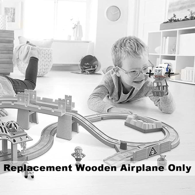 Replacement Part for Thomas and Friends Wooden Train Set - FXT66 ~ Wood Big World Adventures ~ Replacement Wooden Airplane, White