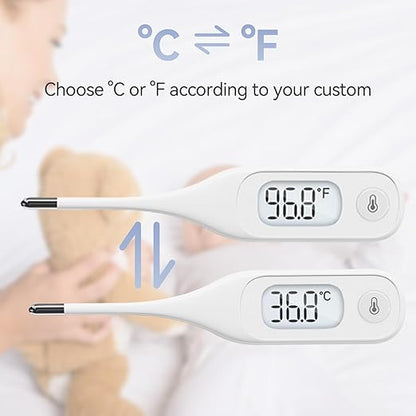 Berrcom Digital Thermometer for Adults and Kids, Medical Thermometer 10 Second