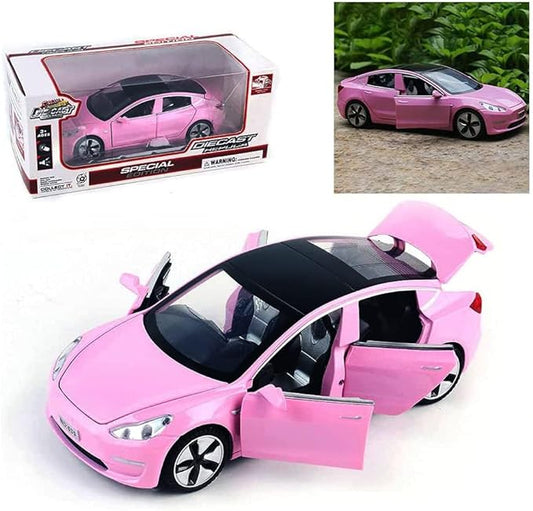 1:32 Scale Model 3 Alloy Car Model Diecast Toy Vehicles for Kids, car Model Toy，Pull Back Alloy Car with Lights and Music