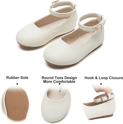 Felix & Flora Girls Toddler Little Ballet Shoes - Flower