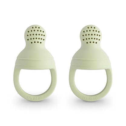 mushie Silicone Baby Fresh Fruit & Food Feeder Pacifier | 6 Months+