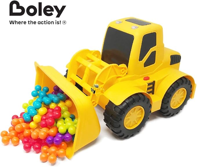 Boley Builders Large Bulldozer Front Loader Truck with Lights and