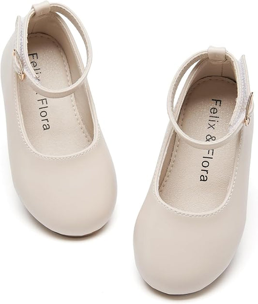 Felix & Flora Girls Toddler Little Ballet Shoes - Flower