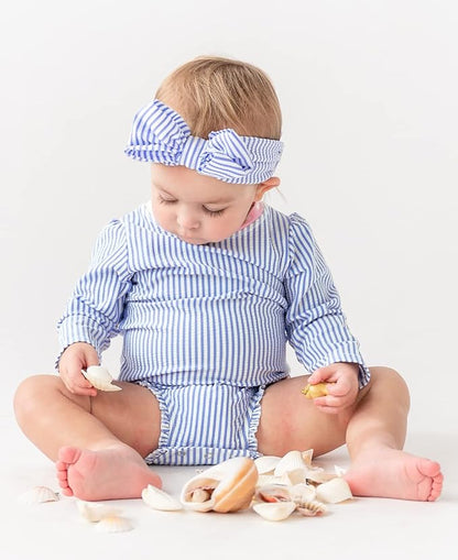 RuffleButtsÂŽ Girls Swim Bow Headband