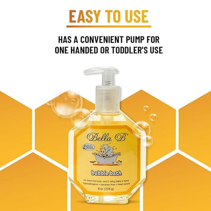 BELLA B Bubble Bath for Baby & Kids 8 oz - Organic Bubble Bath for Toddlers
