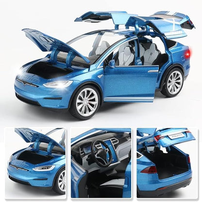 1:24 Scale Model X Alloy Car Model Diecast Toy Vehicles for Kids, Car Model Toy，Pull Back Alloy Car with Lights and Music Girls.(1:24 Model
