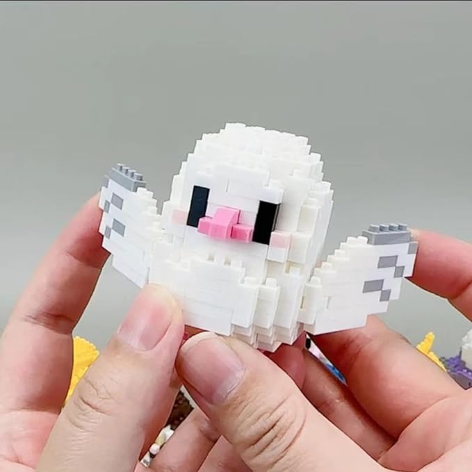 Birds Building Blocks for Adults Mini Building Blocks Birds Building Bricks Toy Micro Block Building Set Gift for Kids and Adults-247 PCS(Pigeon)