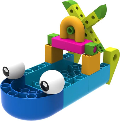 Thames & Kosmos Kids First Boat Engineer STEM Experiment Kit for Young Learners, Build 10 Non-Motorized Models, Play & Learn with Storybook Manual, Parents’ Choice Gold Award Winner