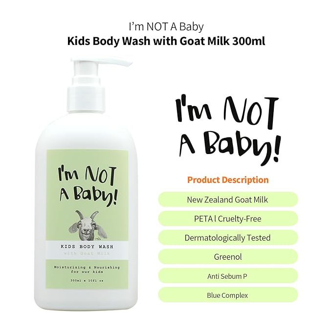 Kids Body Wash l Dermatologist Tested l PETA l Cruelty-free 10 Fl