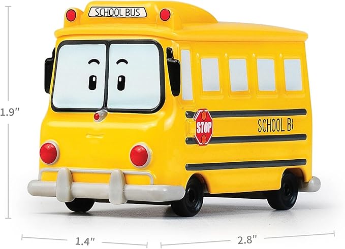 Robocar Poli, Schoolb DIE-CAST Metal Toy Cars 1-5 Boys