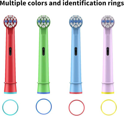 8pcs Kids Replacement Heads Compatible with Braun Oral B Kids Electric Toothbrush, Ultra Soft Bristles