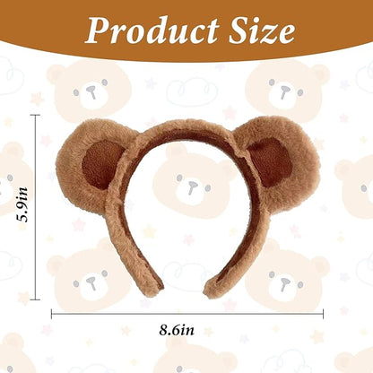 Bear Ears Headband Adult - 1Pcs Plush Halloween Ears