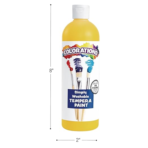 Colorations - FSWTPU Washable Tempera Paint, 16 fl oz, Fluorescent Purple, Neon, Non Toxic, Vibrant, Bold, Bright, Kids Paint, Craft, Hobby, Fun, Art Supplies