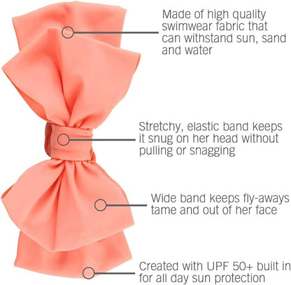 RuffleButtsÂŽ Girls Swim Bow Headband