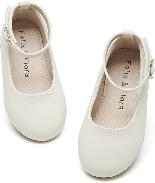 Felix & Flora Girls Toddler Little Ballet Shoes - Flower