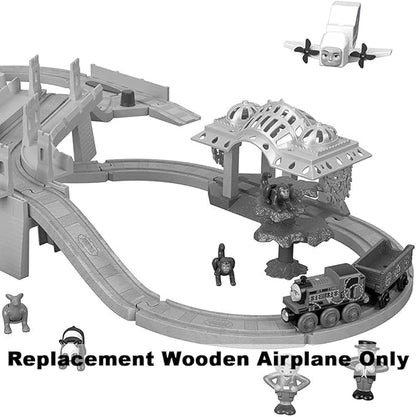 Replacement Part for Thomas and Friends Wooden Train Set - FXT66 ~ Wood Big World Adventures ~ Replacement Wooden Airplane, White