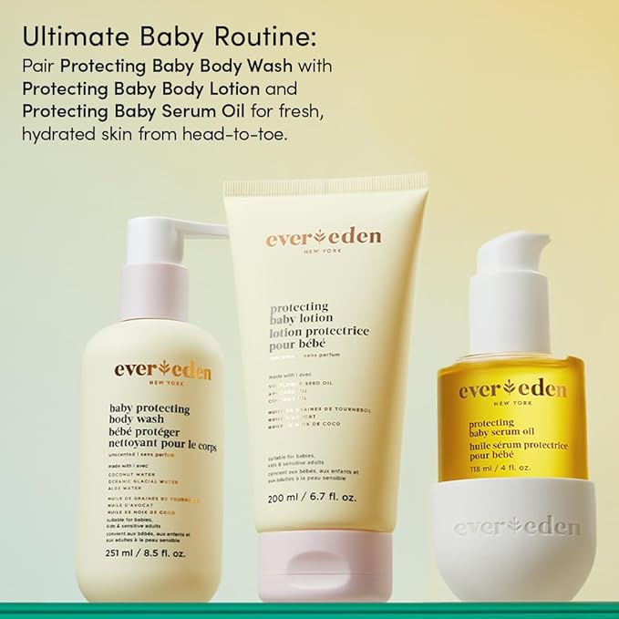 Evereden Protecting Baby Body Wash and Shampoo 8.5 oz. | Clean and Gentle Baby Care