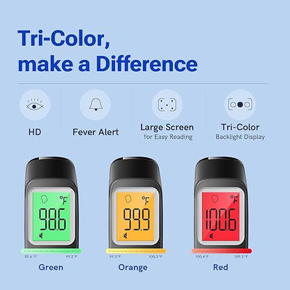Digital Thermometer for Adults and Kids, Fast Accurate Thermometer with Fever Alarm 1S Reading