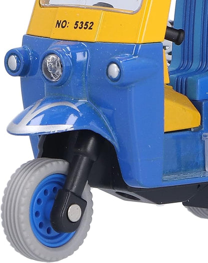 RiToEasysports Tricycle Toy, Pull Back Thai Tricycle Simulation Alloy Tuk