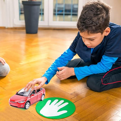 1:32 Scale Model X Alloy Car Model Diecast Toy Vehicles for Kids, Tesla car Model，Pull Back Alloy Car with Lights and Music