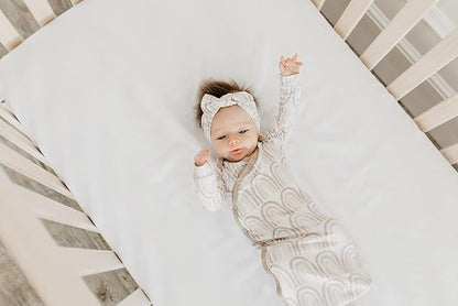 Copper Pearl Baby Bows: Stylish Headbands for Baby Girls, Premium Soft and Stretchy Baby Headbands