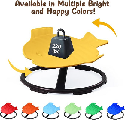 Autism Sensory Products Sit and Spin Kids Swivel Chair for Kids Toddlers Sensory Spinning Seat Improve Kids' Carsickness, Seasickness, Airsickness