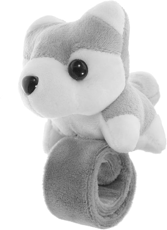 Toyvian Pop Circle Bracelet Huggers Slap Bracelet Dog Slap Bracelet Plush Slap Bracelet Stuffed Dogs for Kids Animals for Kids Bracelets for Kids Snap Wristband Party Slap Bracelets Plush