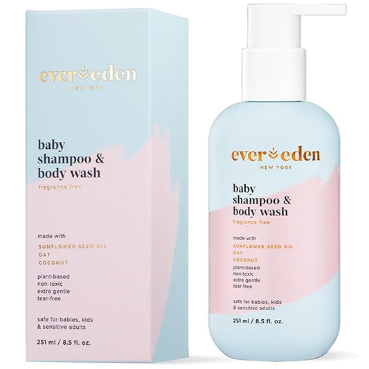 Evereden Baby Shampoo and Body Wash 8.5 fl oz. | Clean and Gentle Baby Care