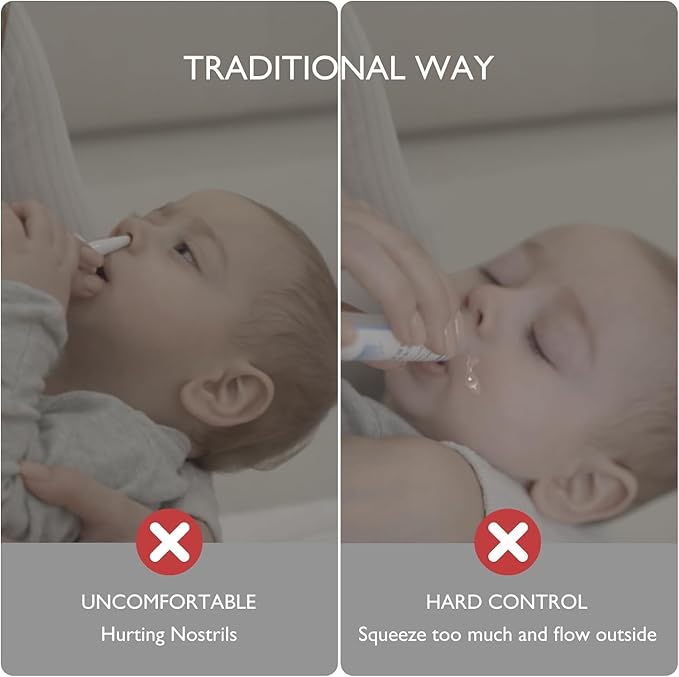 Momcozy 2-in-1 Baby Nasal Aspirator with Nasal Spray, Electric Nasal Aspirator for Baby 2 Tips BN005