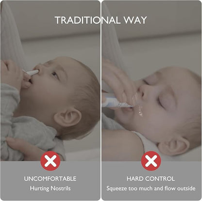 Momcozy 2-in-1 Baby Nasal Aspirator with Nasal Spray, Electric Nasal Aspirator for Baby 2 Tips BN005
