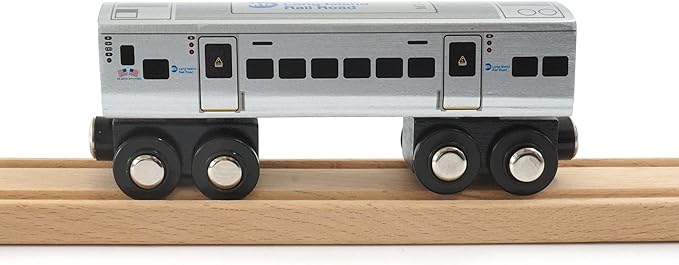 MUNI PALS Munipals Long Island Rail Road Wooden Railway M7 2-car Set–Child