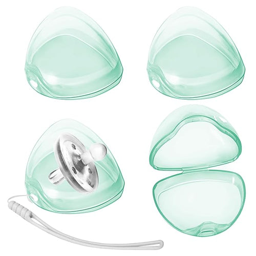 Pacifier Case,4 Pack BPA Free Pacifier Holder Case with Lanyard for Diaper Bag
