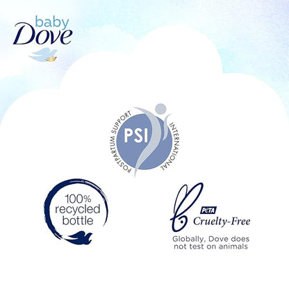 Baby Dove Baby Wash and Shampoo Baby Bath Products for Baby's Delicate Skin Rich Moisture Washes Away Bacteria, Tear-Free and Hypoallergenic 13 Fl 3)