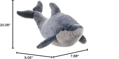 Wild Republic Dolphin Plush, Stuffed Animal, Plush Toy, Gifts for Kids, Cuddlekins 20 inches