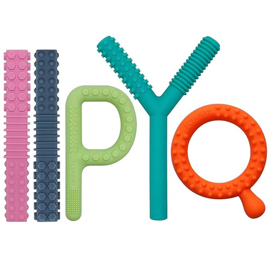 Sensory Toys for Kids with Autism, 5 Pack Autism Toys Silicone Baby Teething Toys for ADHD