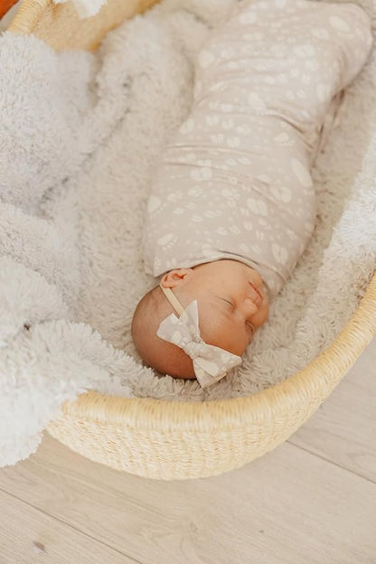 Copper Pearl Baby Bows: Stylish Headbands for Baby Girls, Premium Soft and Stretchy Baby Headbands