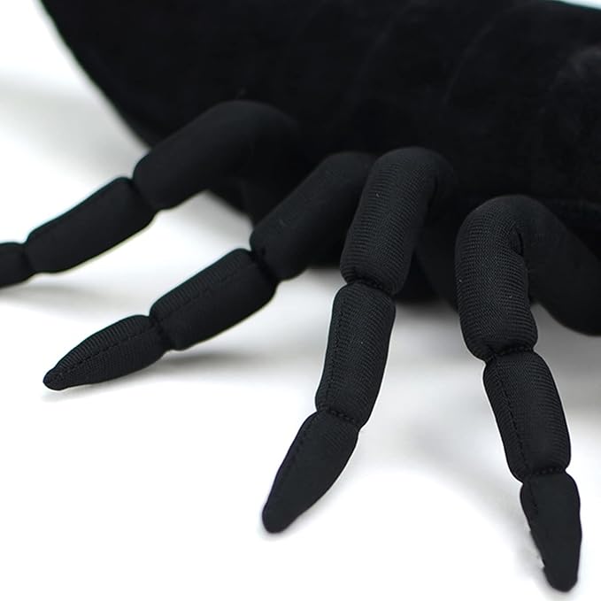ZHONGXIN MADE Emperor Scorpion Plush Toy - Realistic 16" Black Scorpion Stuffed Animal, Simulation Soft Creeping Animals Scorpion Stuffed Toys, Unique Plushie Toys Model Dolls Collection for Kids