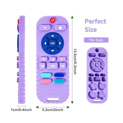 Hooku 2 Pack Silicone Teethers for Babies 6-12 Months, Sensory Teething Toys for Newborns to Toddlers
