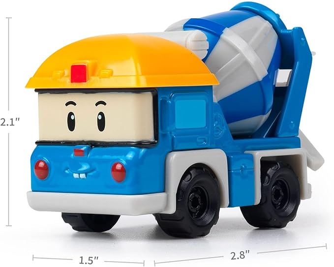 Robocar Poli, Micky DIE-CAST Metal Toy Cars 1-5 Boys