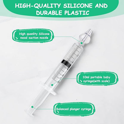 Baby Nasal Irrigator, 4PCS Nasal Syringe for Baby