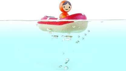 PlanToys Coastguard Bath And Water Play Toy (5668) | Sustainably Made from Rubberwood and Non-Toxic Paints and Dyes